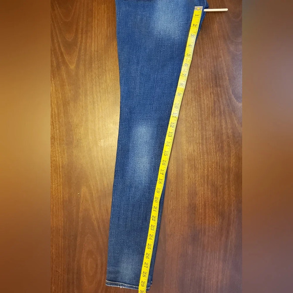 Lucky Brand Brooke Skinny Ankle White Oak Denim Selvedge Jeans Size 0/25 - Picture 15 of 16